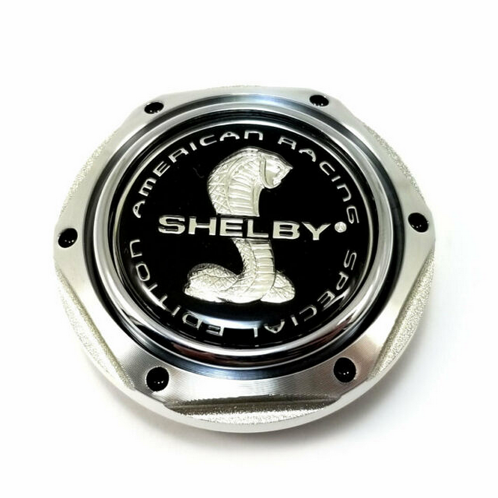 American Racing AR CAP ALUMINUM HEX FLAT W/SHELBY LOGO
