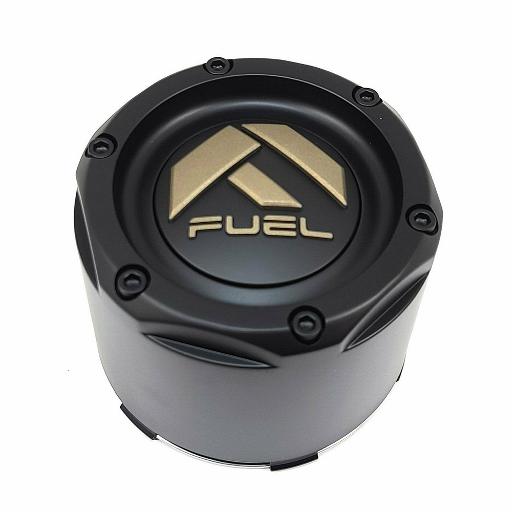 Fuel 1PC FUEL MATTE BLK/BRZ SNAP IN CAP FOR 8X6.5