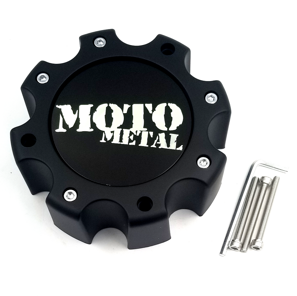 Moto Metal MOTO METAL CAP SG-BLACK 8 LUG