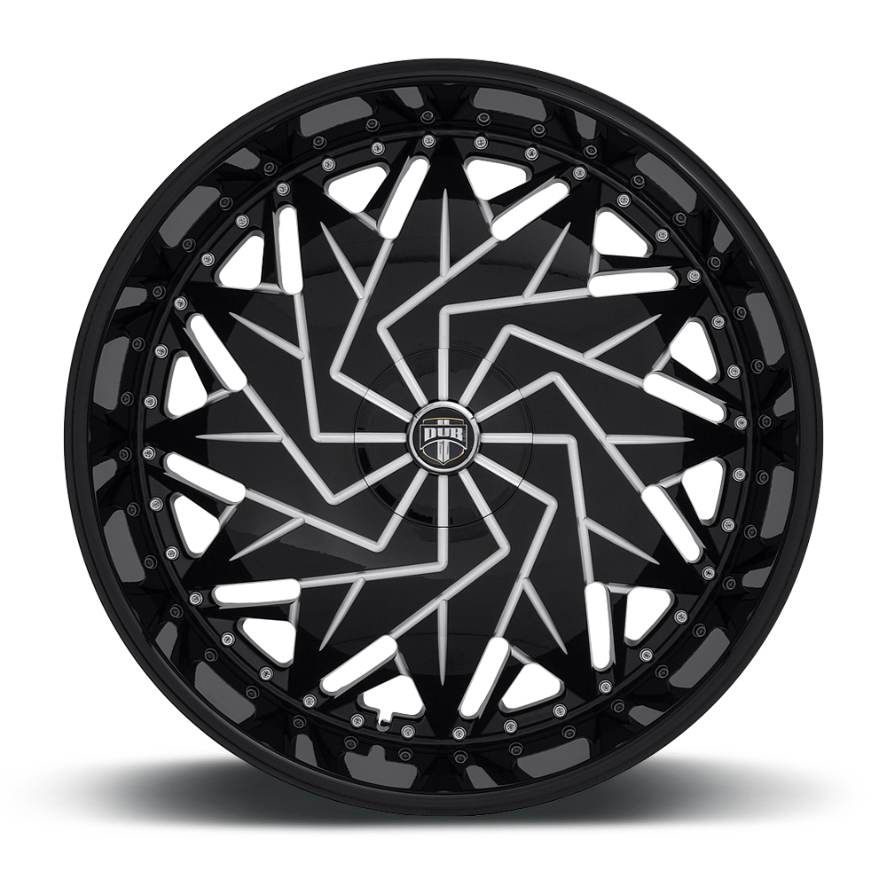 DUB 1PC DUB DAZR CAP-GLOSS BLK MIL
