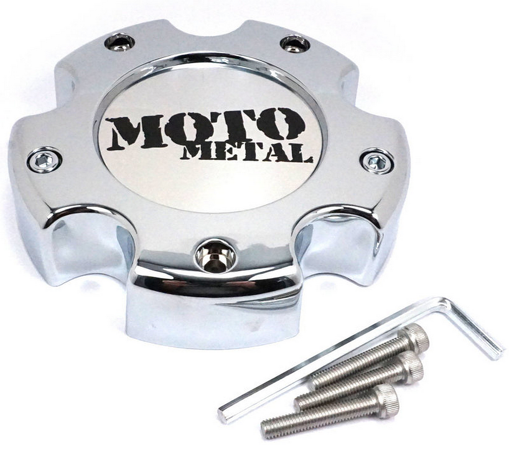 Moto Metal MOTO CAP CHROME 5X5.5 - NEW LOGO