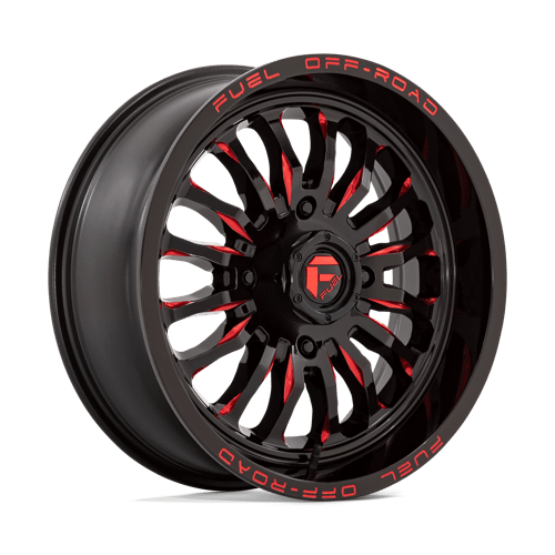 D822 ARC UTV - GLOSS BLACK MILLED RED