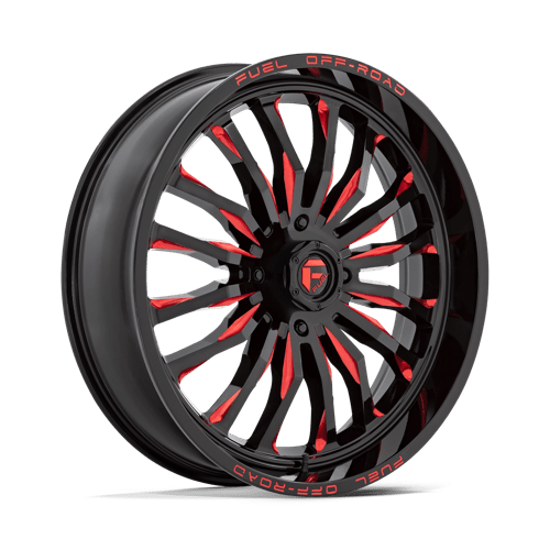 D822 ARC UTV - GLOSS BLACK MILLED RED
