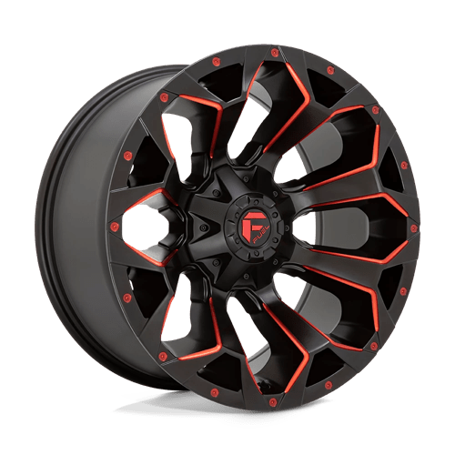 D787 ASSAULT - MATTE BLACK RED MILLED