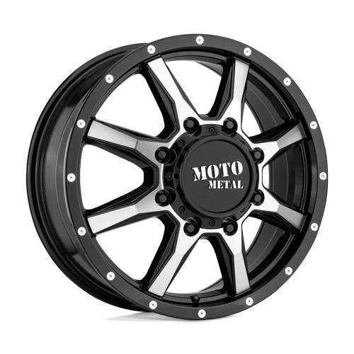 MO995 - GLOSS BLACK MACHINED - FRONT