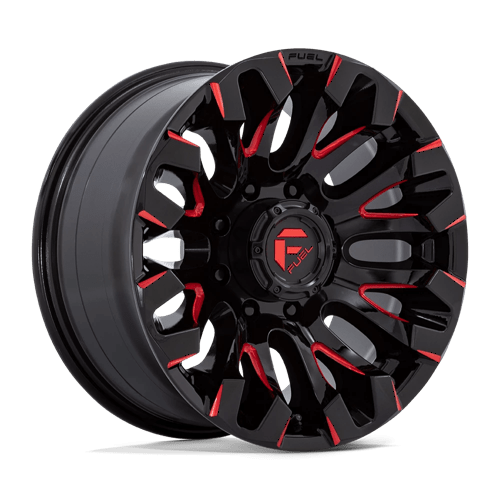 D829 QUAKE - GLOSS BLACK MILLED RED TINT