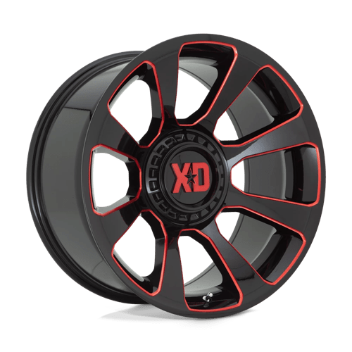 XD854 REACTOR - GLOSS BLACK MILLED W/ RED TINT