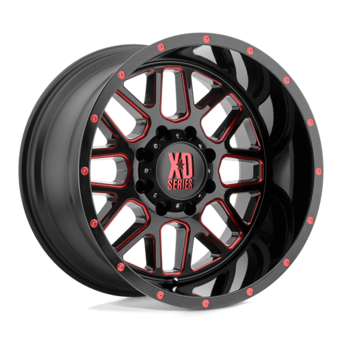 XD XD820 GRENADE SATIN BLACK MILLED W/ RED TINT