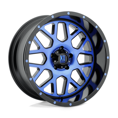 XD XD820 GRENADE SATIN BLACK MACH FACE W/ BLUE TINTED CLEAR COAT