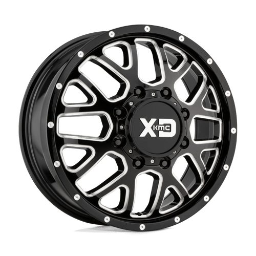 XD843 GRENADE DUALLY - GLOSS BLACK MILLED - FRONT