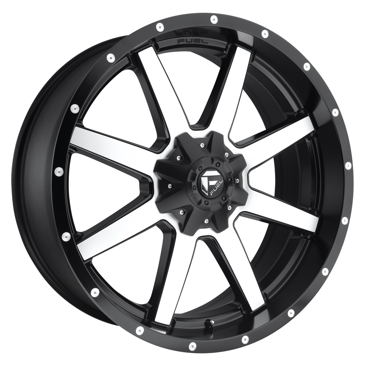 Fuel 1PC D537 MAVERICK MATTE BLACK MACHINED
