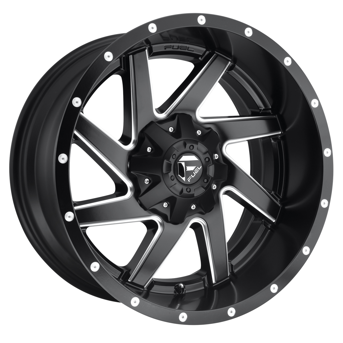 Fuel 1PC D594 RENEGADE MATTE BLACK MILLED