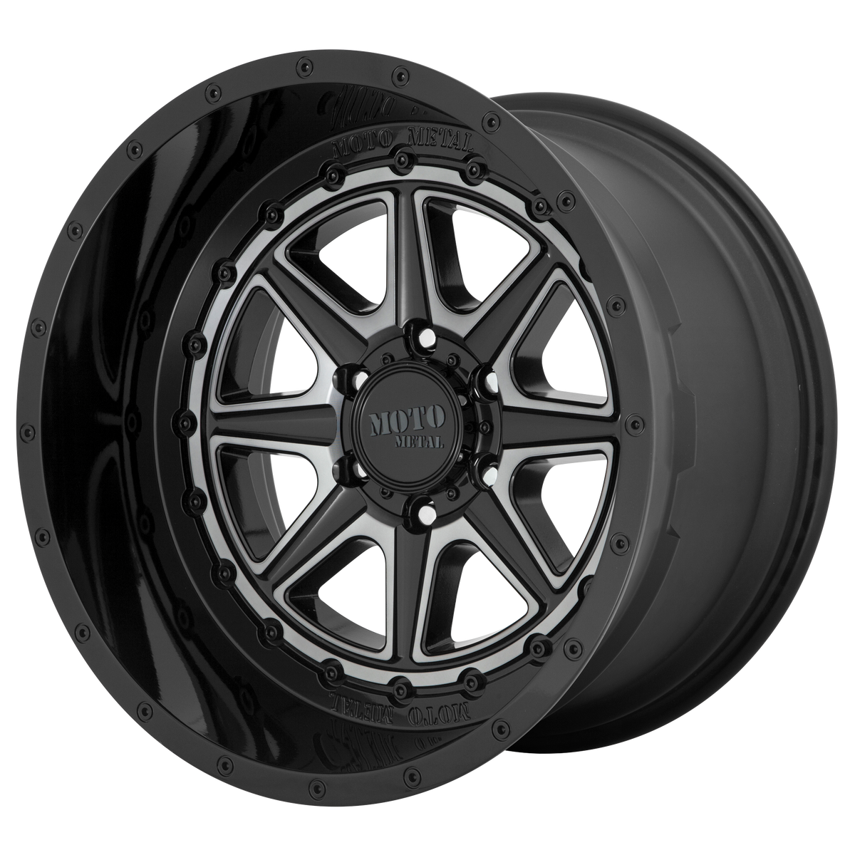 Moto Metal MO801 PHANTOM GLOSS BLACK W/ GRAY TINT