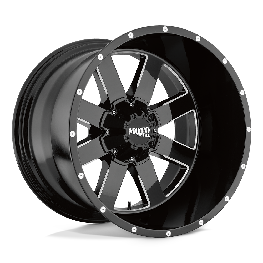 Moto Metal MO962 GLOSS BLACK MILLED