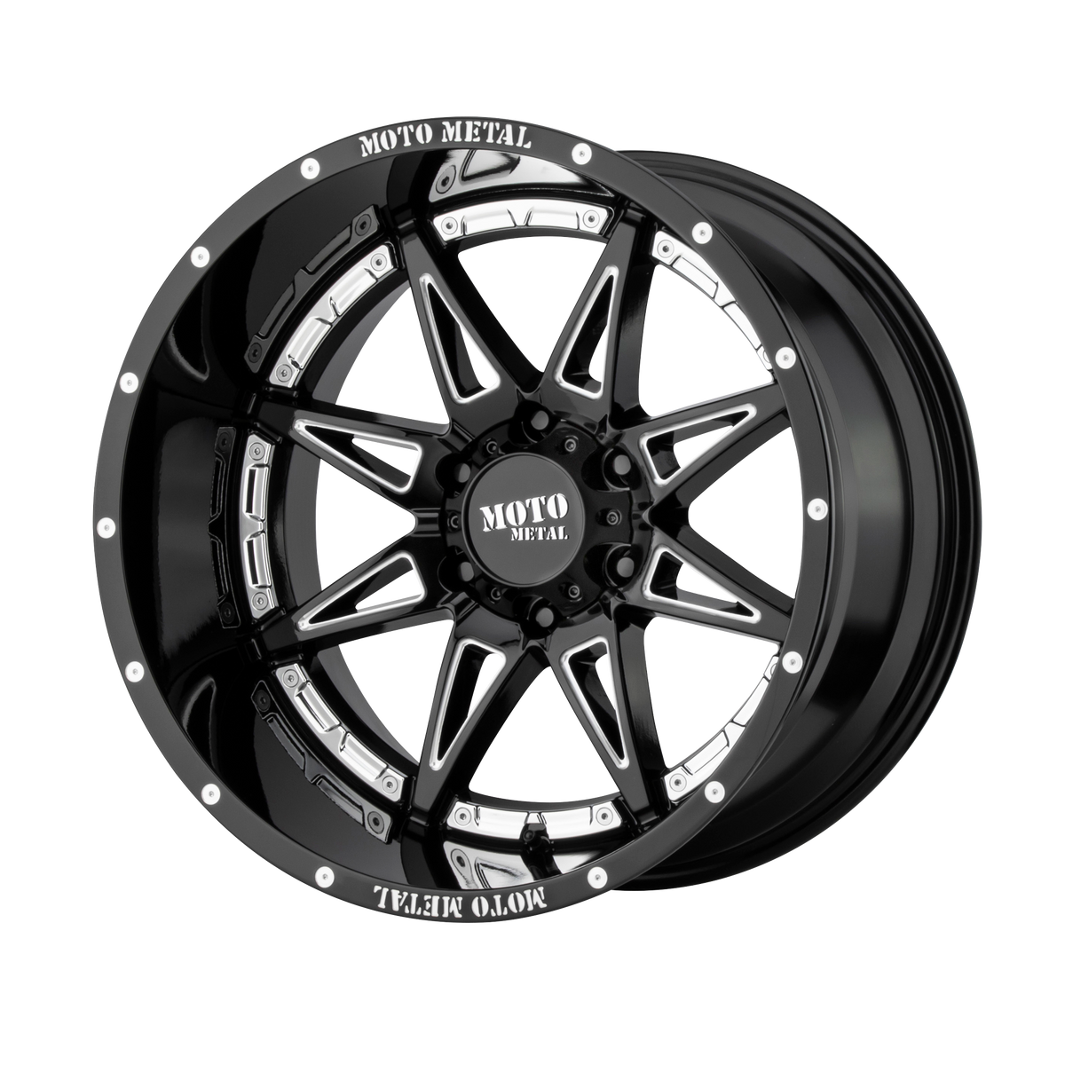 Moto Metal MO993 HYDRA GLOSS BLACK MILLED