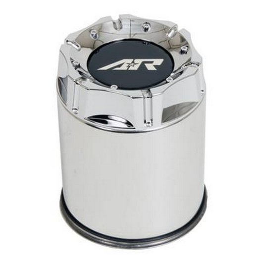 American Racing AR CAP SS P-THRU W/CHROME PLASTIC LOGO