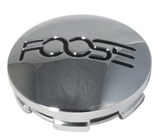 Foose 1PC FOOSE 2.47" SNAP IN CHROME CAP