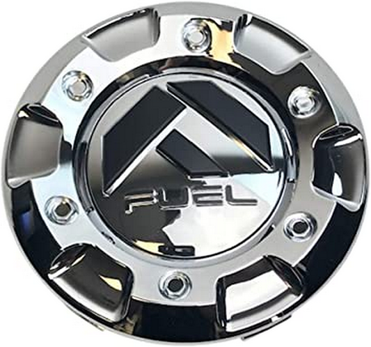 Fuel 1PC FUEL CHROME 6 LUG CAP-SHORT (1.35")