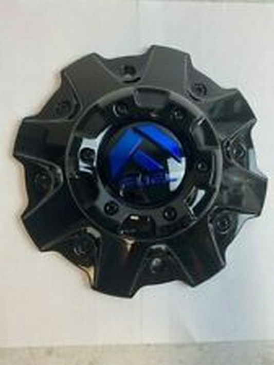 Fuel 1PC FUEL MATTE BLACK CAP RED LOGO - 5/6 LUG