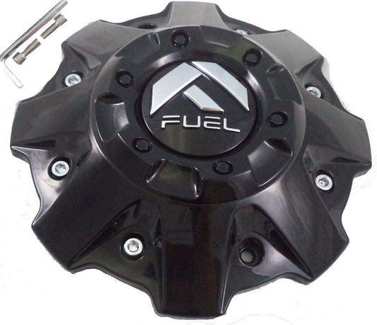 Fuel 1PC FUEL 5/6 LUG GL-BLK CAP (FLAT BOTTOM)