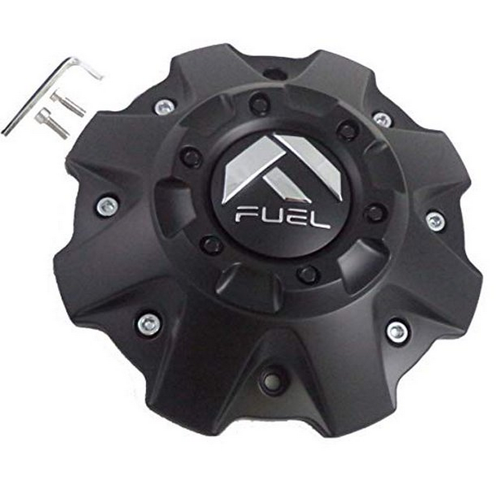 Fuel 1PC FUEL 5/6 LUG MT-BLK CAP (FLAT BOTTOM)