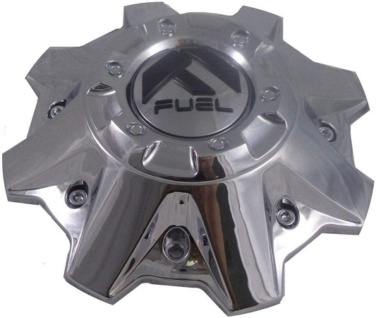 Fuel 1PC FUEL 8 LUG CHROME CAP (FLAT BOTTOM)