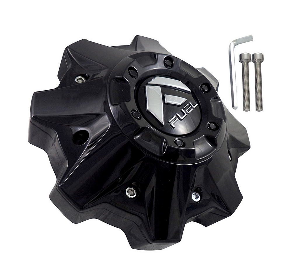 Fuel 1PC FUEL 8L FLAT BOTTOM GLOSS BLACK CAP