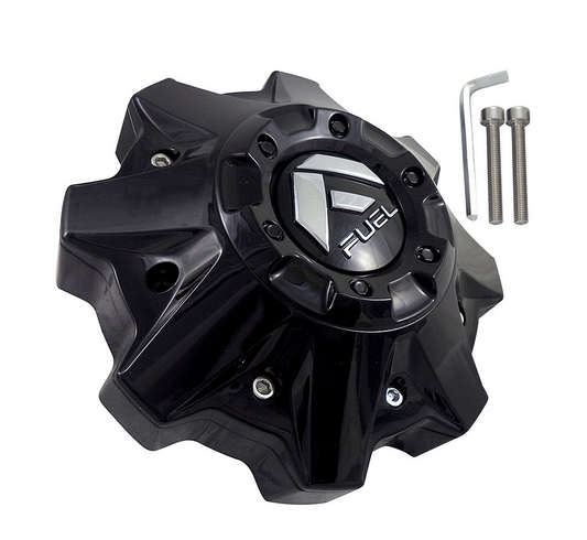 Fuel 1PC FUEL 8L FLAT BOTTOM GLOSS BLACK CAP
