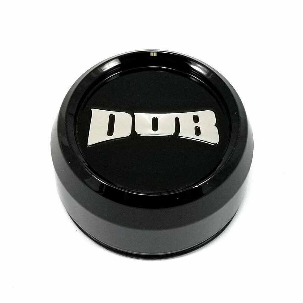 DUB 1PC DUB GLOSS BLACK 1.7" CAP-RAISED DUB