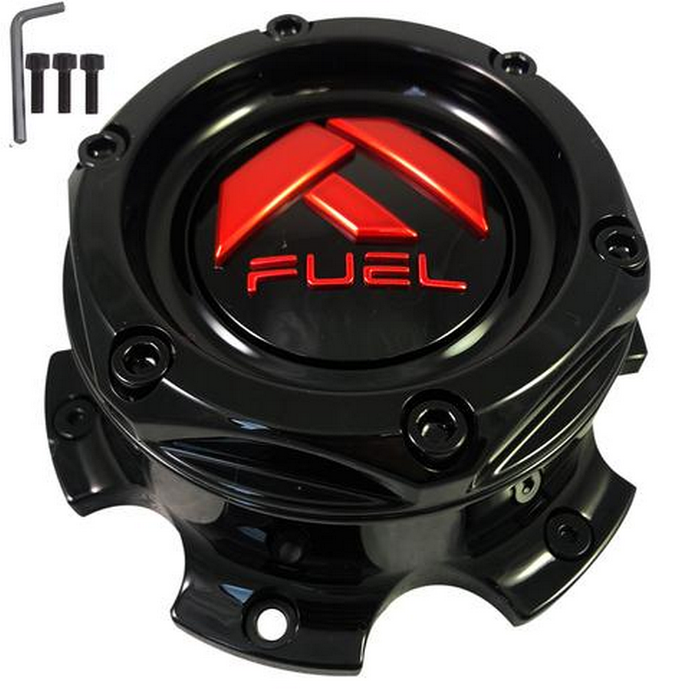 Fuel 1PC FUEL DUALLY CAP FRONT G-BLK RDLOGO 17/82