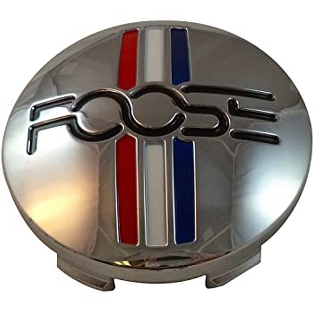 Foose 1PC FOOSE CHROME RWB CAP-2.70" CAP GRV