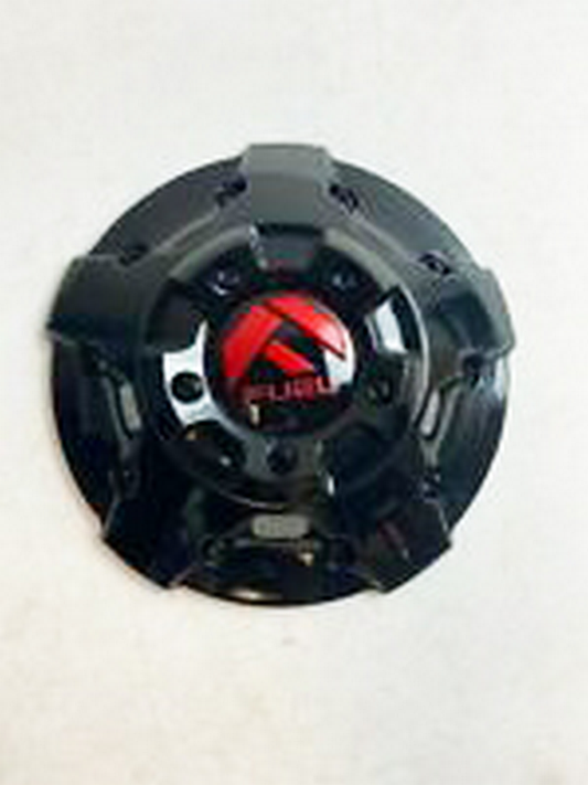Fuel 1PC FUEL FIVE BAR CAP - G-BLK RED TINT 8 LUG