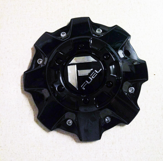 Fuel 1PC FUEL DUALLY 10X225 REAR CAP-GLOSS BLK