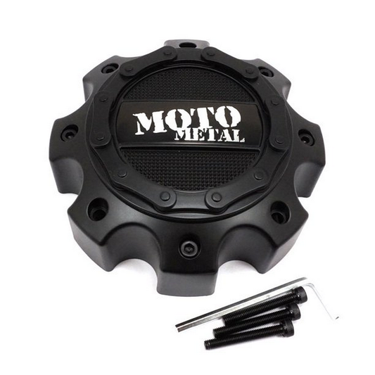 Moto Metal MO971/MO972 CAP SATIN BLACK 8-LUG