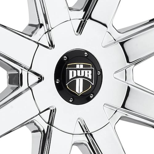 DUB 1PC DUB PUSH CAP-POWDER CHROME
