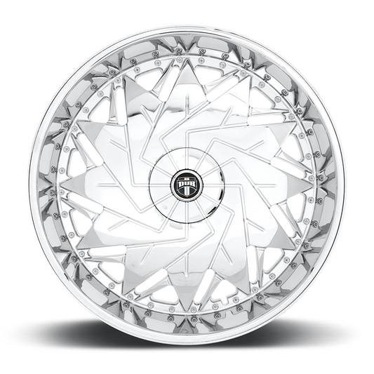 DUB 1PC DUB DAZR CAP-CHROME