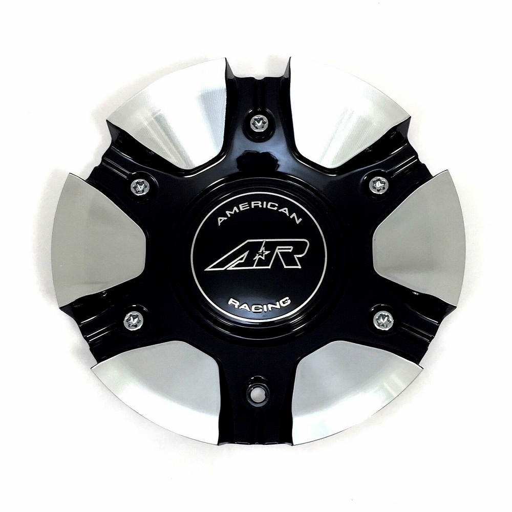 American Racing AR 894 GLOSS BLACK MACHINED METAL CAP