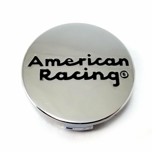 American Racing AR CAP STYLE C CHROME SNAP IN AR LOGO