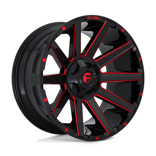 D643 CONTRA - GLOSS BLACK RED TINTED CLEAR