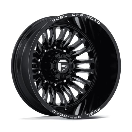 Fuel 1PC D868 ARC DUALLY GLOSS BLACK MILLED