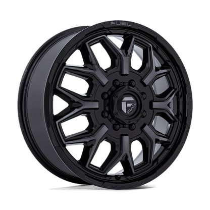 Fuel 1PC D875 FLUX DUALLY GLOSS BLACK BRUSHED FACE W/ GRAY TINT