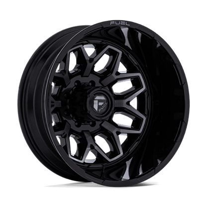 Fuel 1PC D875 FLUX DUALLY GLOSS BLACK BRUSHED FACE W/ GRAY TINT