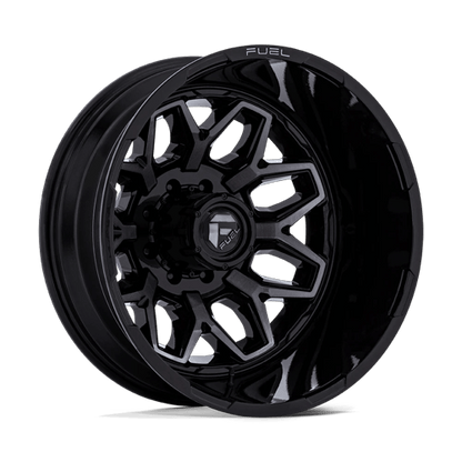 Fuel 1PC D875 FLUX DUALLY GLOSS BLACK BRUSHED FACE W/ GRAY TINT