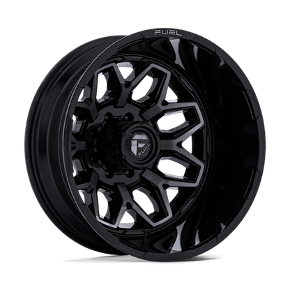 Fuel 1PC D875 FLUX DUALLY GLOSS BLACK BRUSHED FACE W/ GRAY TINT