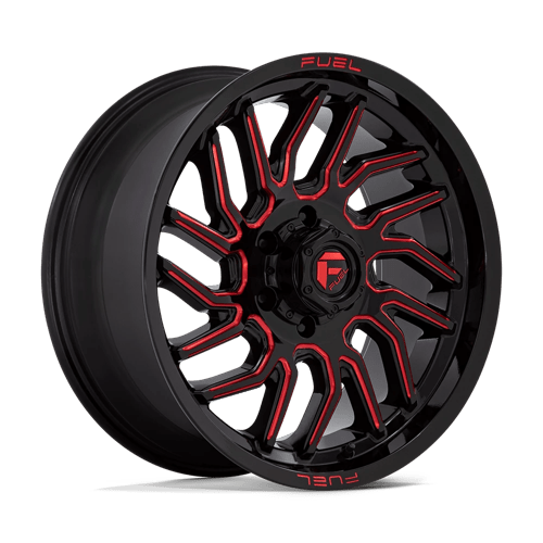 D808 HURRICANE - GLOSS BLACK MILLED RED TINT