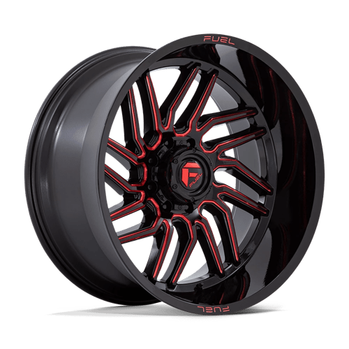 D808 HURRICANE - GLOSS BLACK MILLED RED TINT