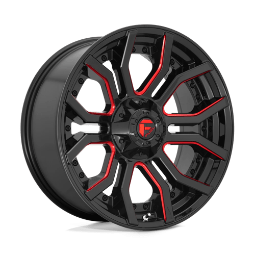 D712 RAGE - GLOSS BLACK RED TINTED CLEAR