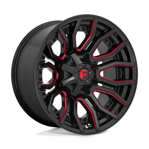 D712 RAGE - GLOSS BLACK RED TINTED CLEAR