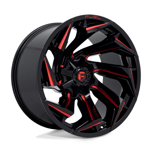 D755 REACTION - GLOSS BLACK MILLED W/ RED TINT