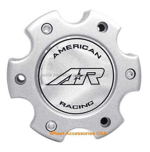 American Racing AR899 6X135 SILVER CAP W/ CHROME LOGO